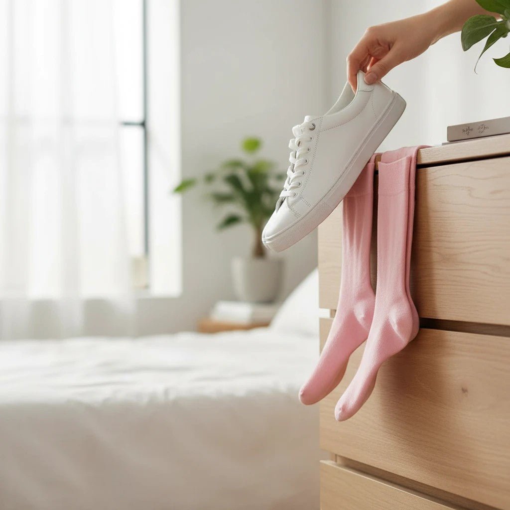 Dusty Pink Cotton Socks -Pair Socks