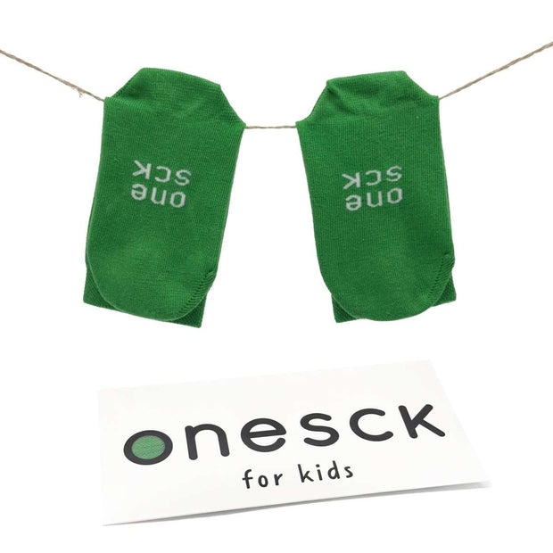 Emerald Green Organic Cotton Crew Kids Socks - Twin Socks