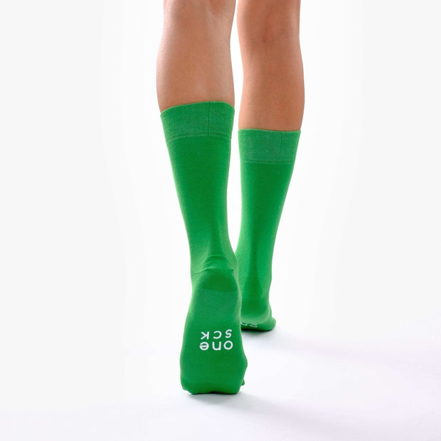 Emerald Green Organic Cotton Crew Socks - Twin Socks