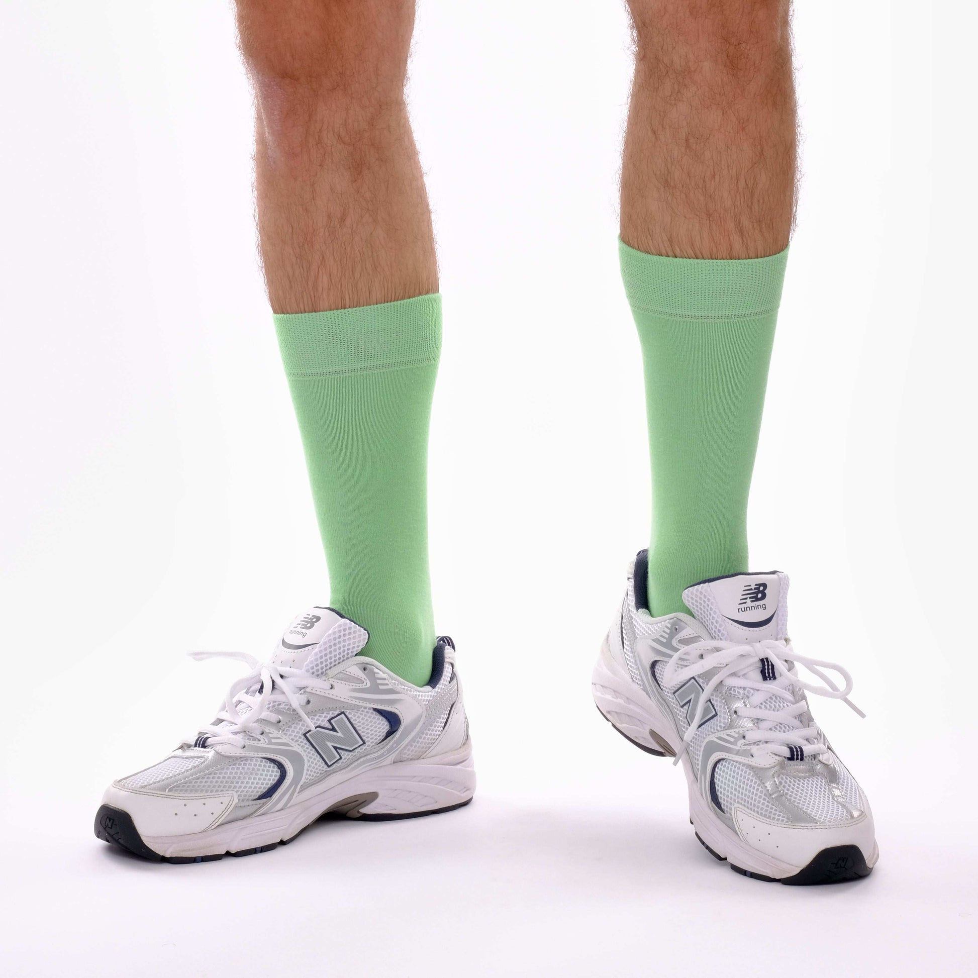 Mint Green Twin Cotton Socks