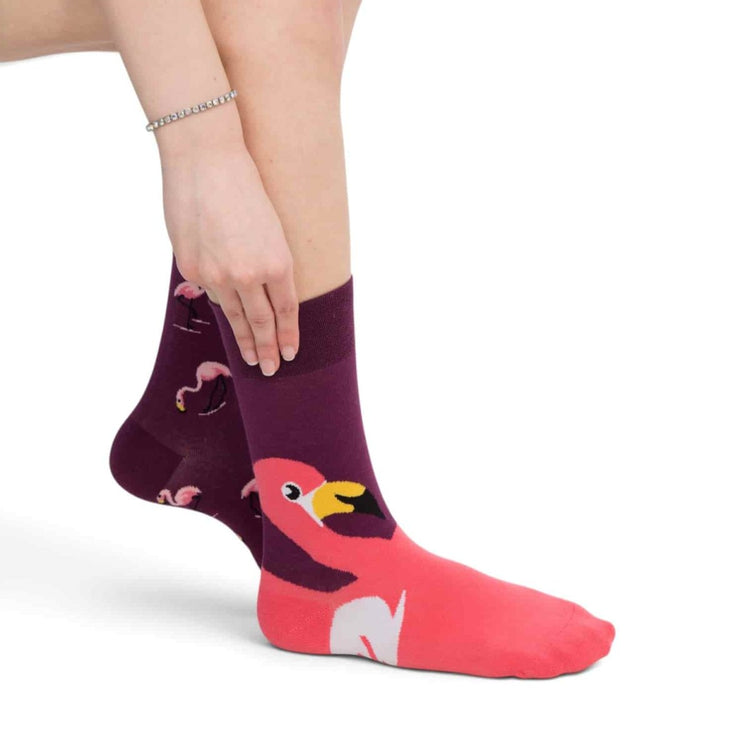 Flamingo Flair Organic Cotton Socks -Pair Socks