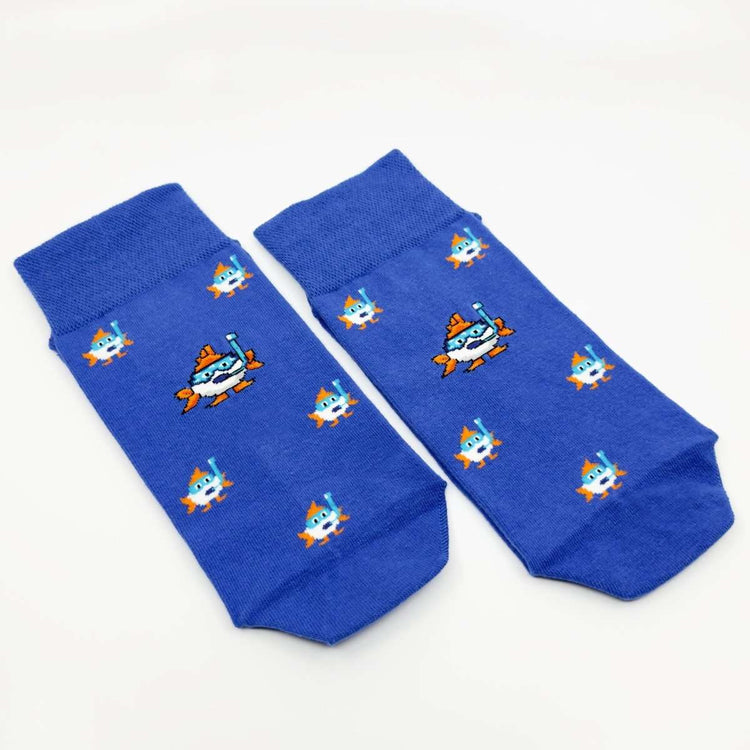 Funky Animal Learner Fish Cotton Socks -Pair Socks