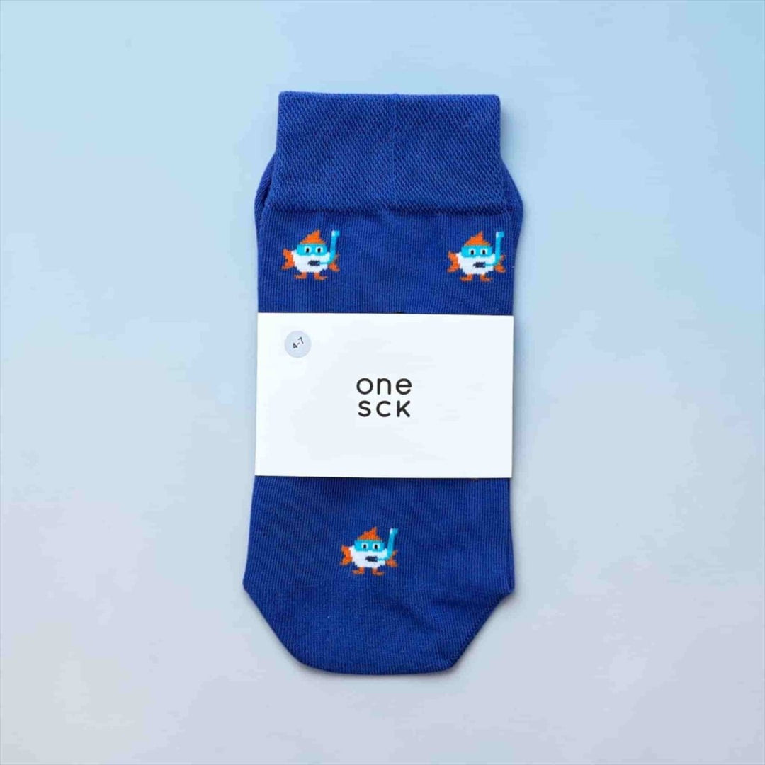 Funky Animal Learner Fish Cotton Socks -Pair Socks