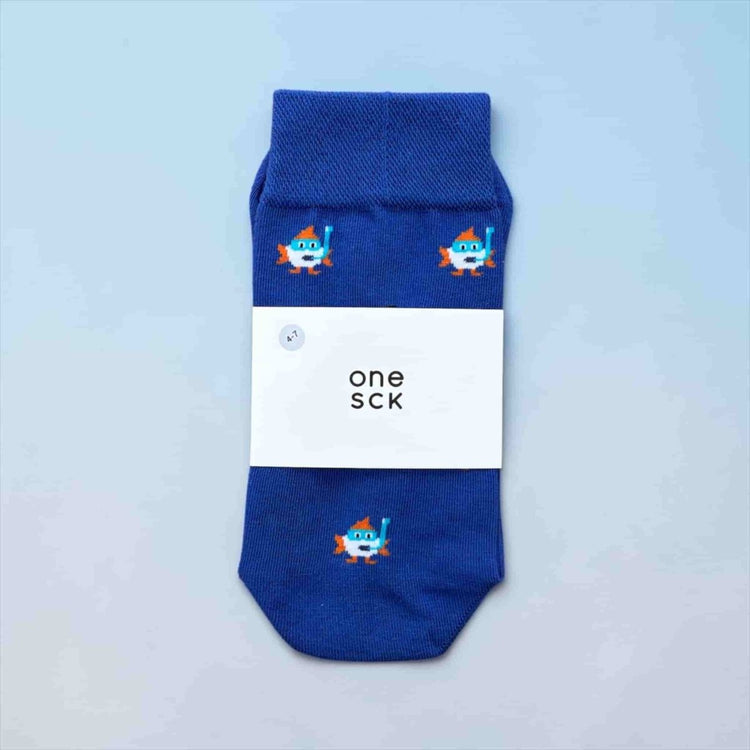Funky Animal Learner Fish Cotton Socks -Pair Socks