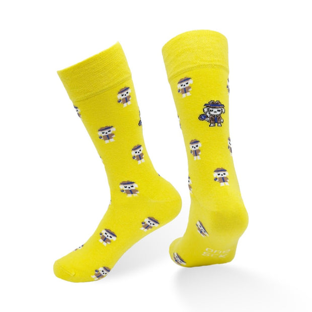 Funky Animal Socks | Detective Dog - Twin Socks