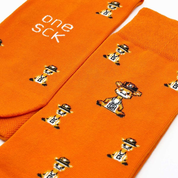 Funky Animal Socks | Hiphop Giraffe - Twin Socks