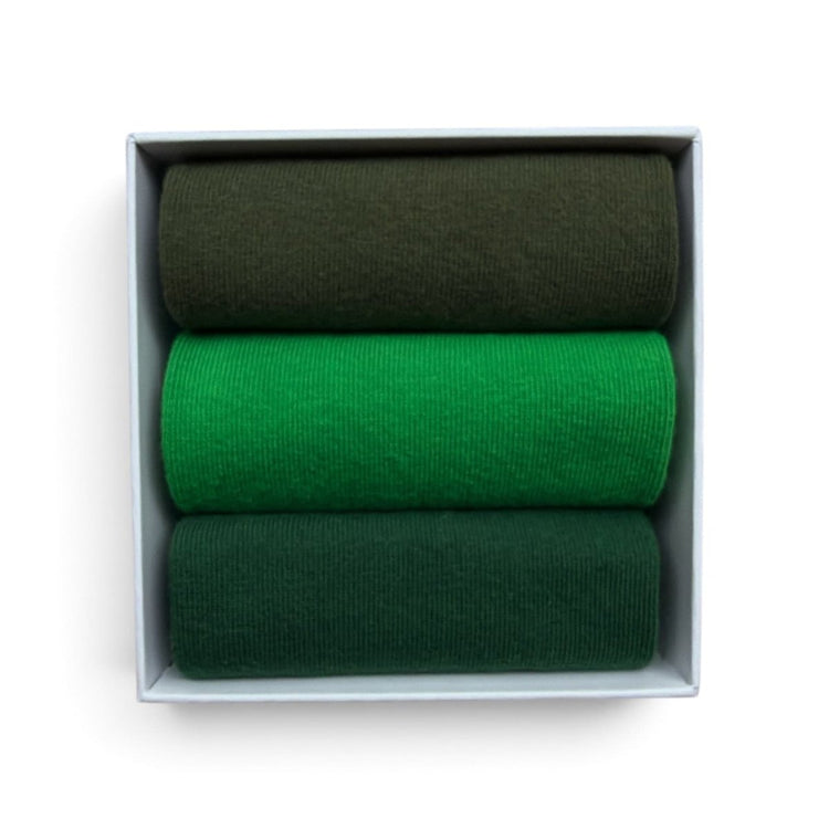 Green Escape – 3 Pair Sock Gift Box -Bundle