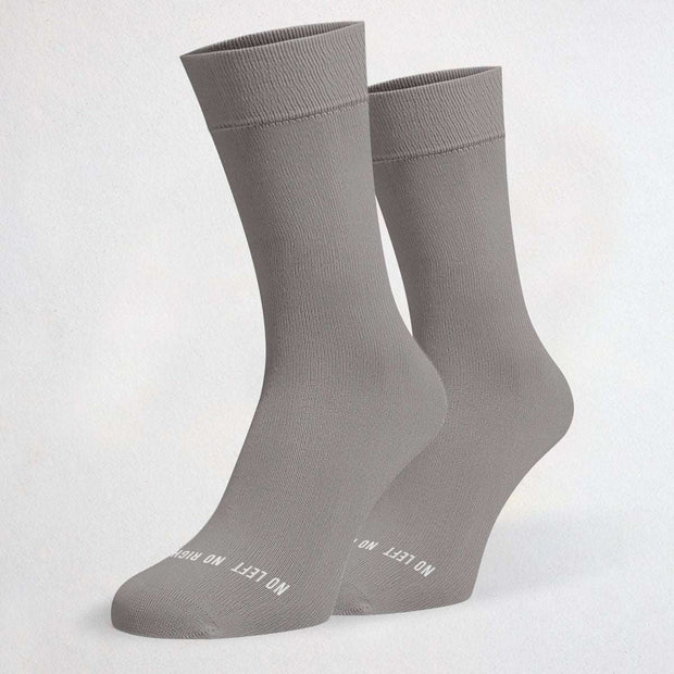 Grey Cotton Crew Socks - Twin Socks