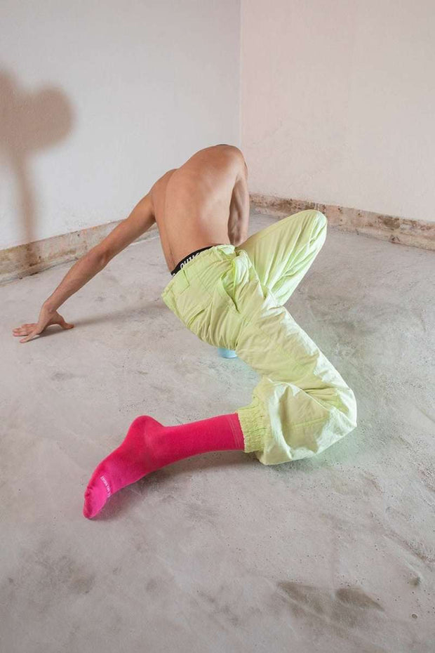 Hot Pink Organic Cotton Crew Socks - Twin Socks