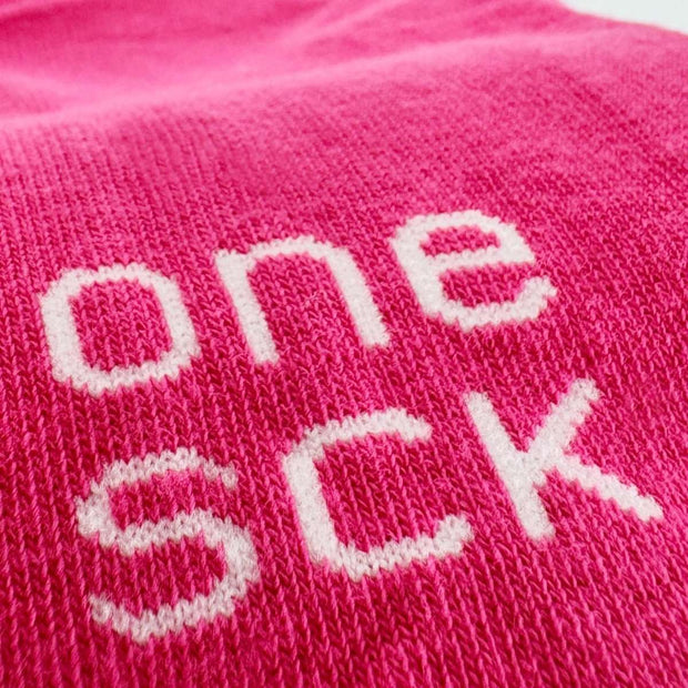 Hot Pink Organic Cotton Crew Socks - Twin Socks