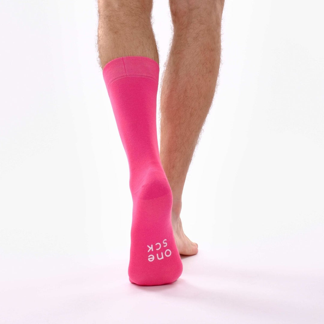 Hot Pink Single Sock -Single Socks