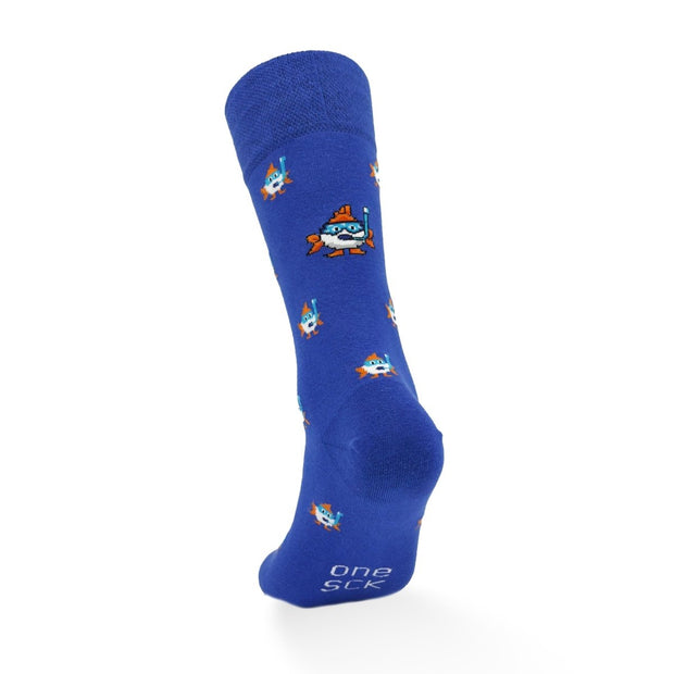Learner Fish Single Cotton Sock - Single Socks