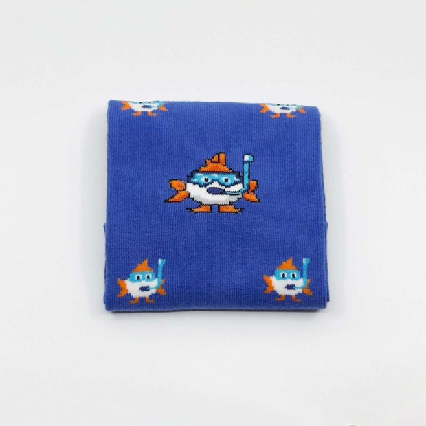 Learner Fish Single Cotton Sock - Single Socks