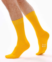 Light Orange Organic Cotton Crew Socks - Twin Socks