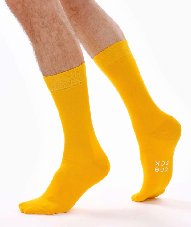 Light Orange Organic Cotton Crew Socks - Twin Socks