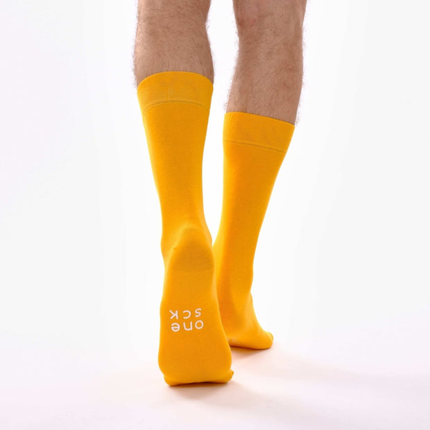 Light Orange Organic Cotton Crew Socks - Twin Socks