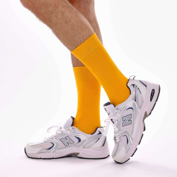 Light Orange Organic Cotton Crew Socks - Twin Socks