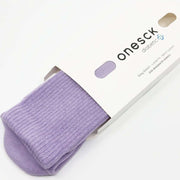 Lilac Diabetic Socks Cotton Crew Ribbed - Twin Socks