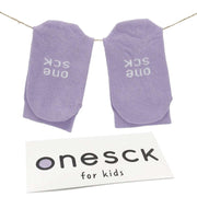 Lilac Organic Cotton Crew Kids Socks - Twin Socks