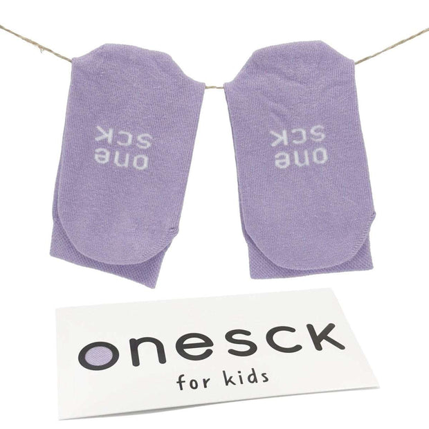 Lilac Organic Cotton Crew Kids Socks - Twin Socks