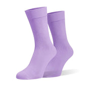 Lilac Organic Cotton Crew Socks - Twin Socks