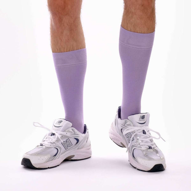 Lilac Organic Cotton Crew Socks - Twin Socks