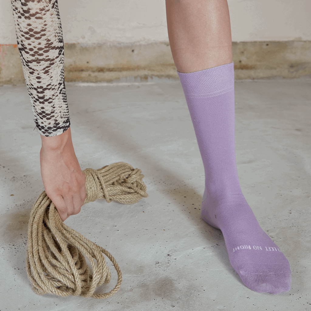 Lilac Single Sock -Single Socks