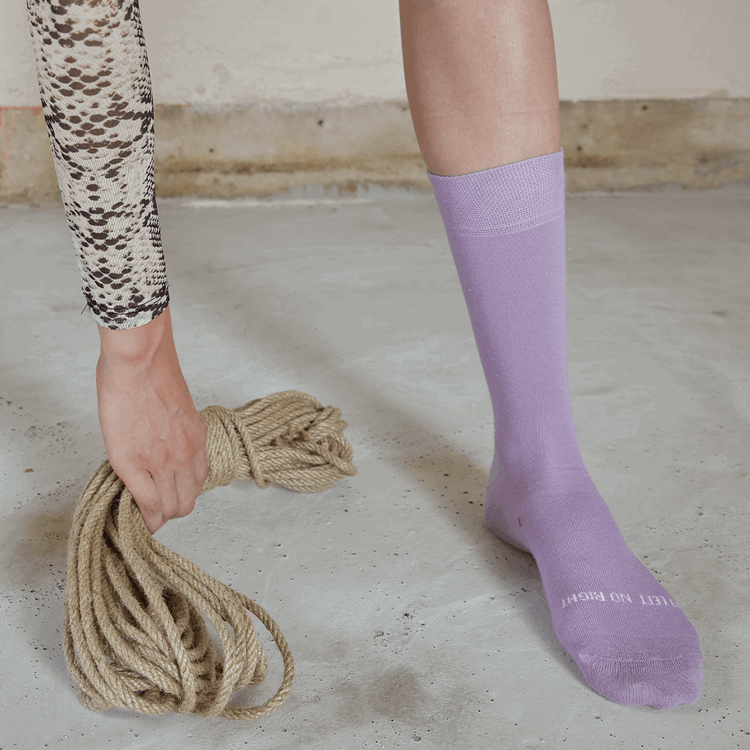 Lilac Single Sock -Single Socks
