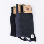 Men’s Bamboo Crew Socks – 3 Pack | Classic Office & Suit Socks - Bamboo Socks