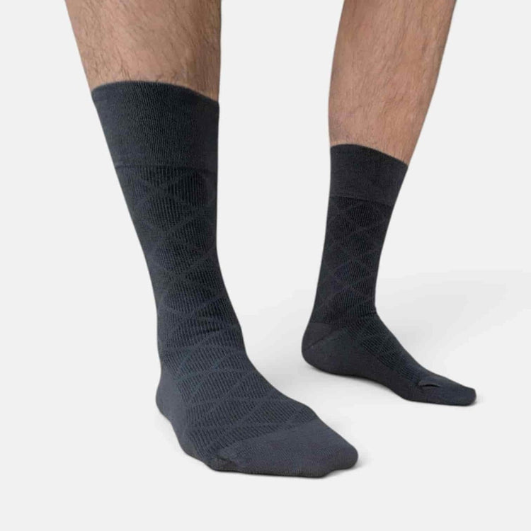 Men’s Bamboo & Organic Cotton Dress Socks – 3 Pack -Pair Socks