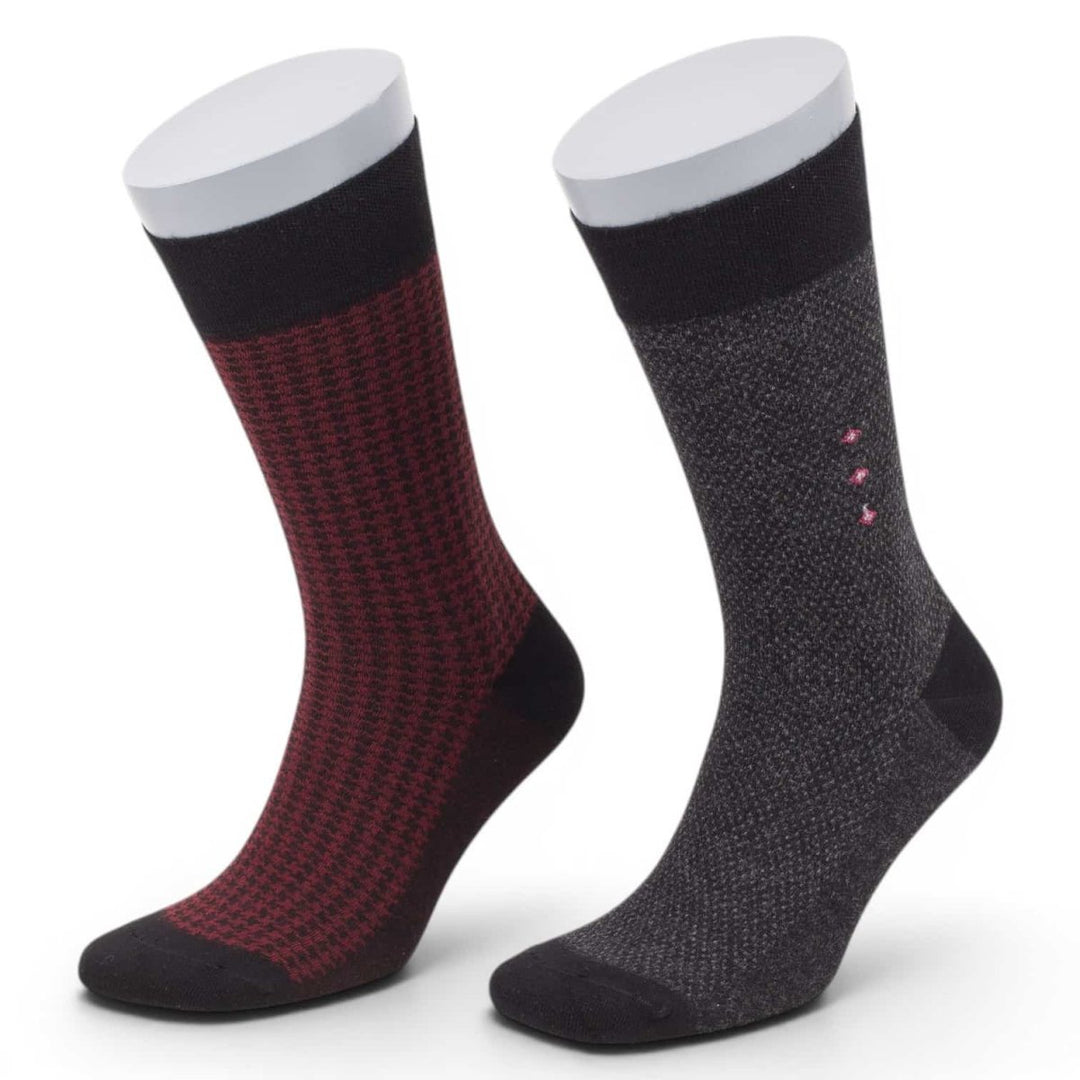 Men’s Bamboo &amp; Organic Cotton Dress Socks – 6 Pair Gift Box -Pair Socks