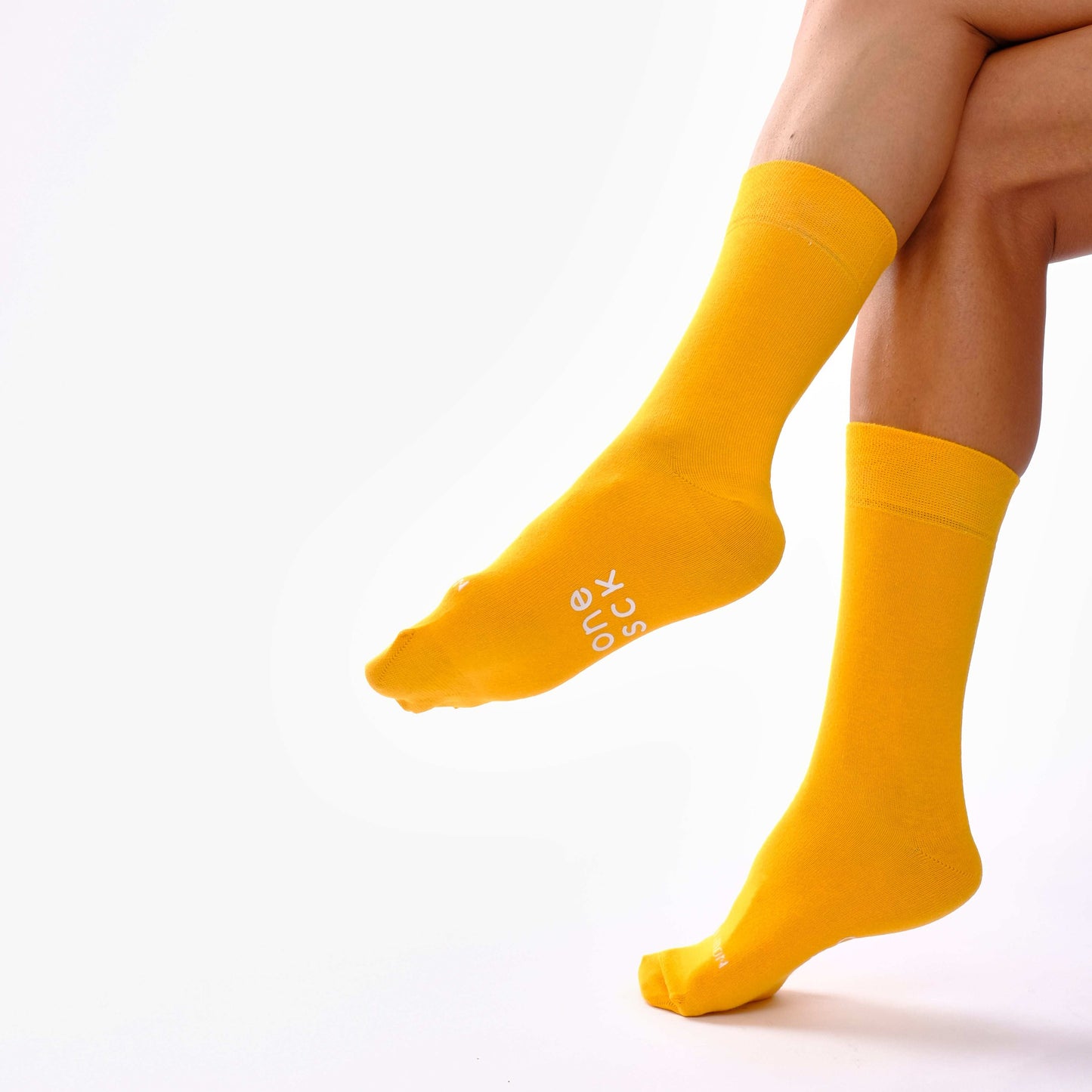 Light Orange Twin Cotton Socks