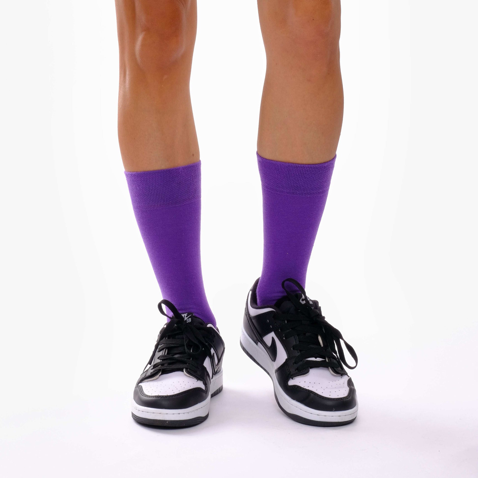 Purple Twin Cotton Socks