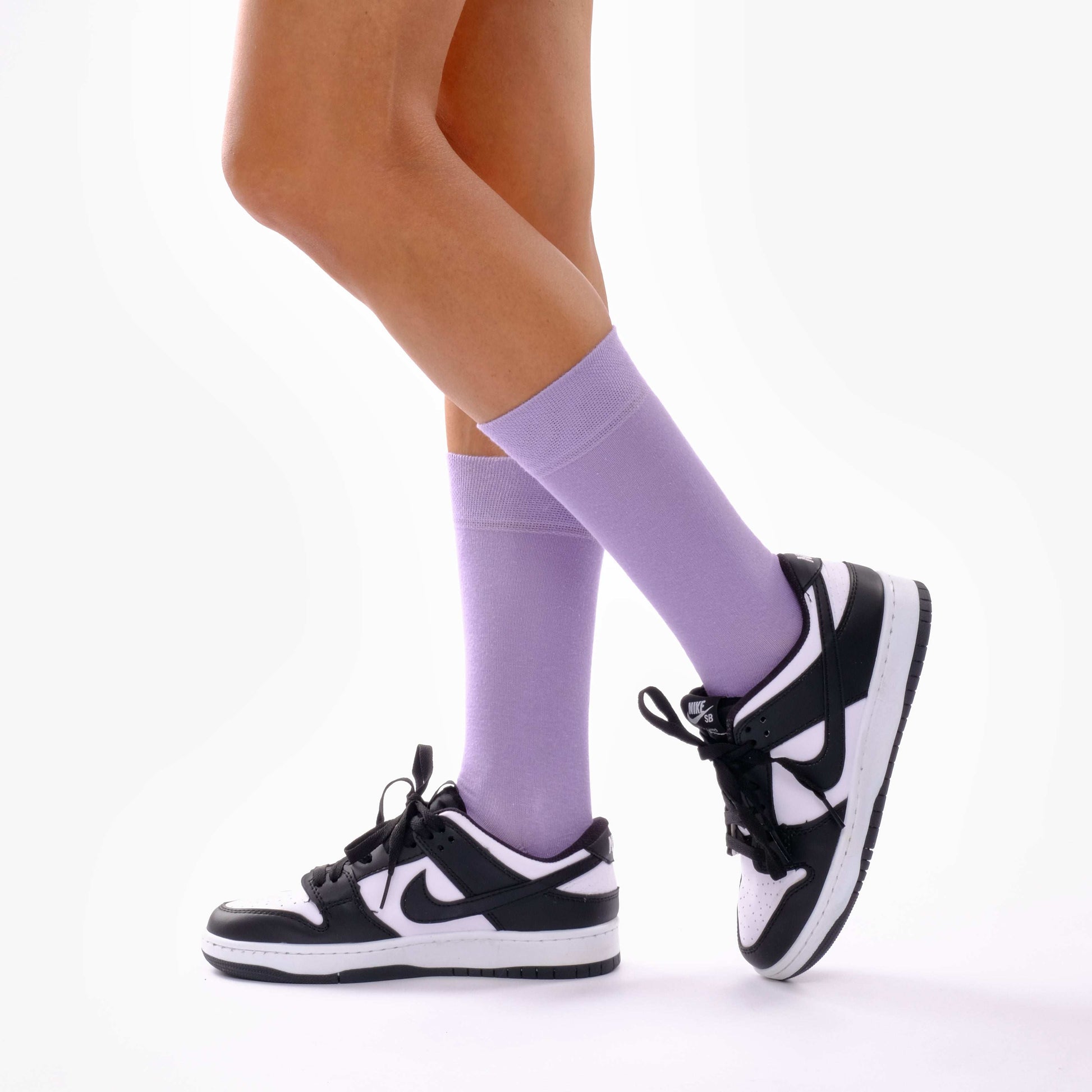 Lilac Twin Cotton Socks