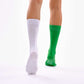 Green & Off White Odd Socks