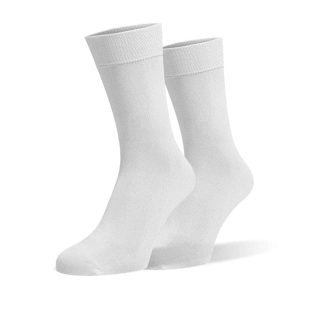 Off White Organic Cotton Crew Socks - Twin Socks