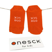 Orange Organic Cotton Crew Kids Socks - Twin Socks