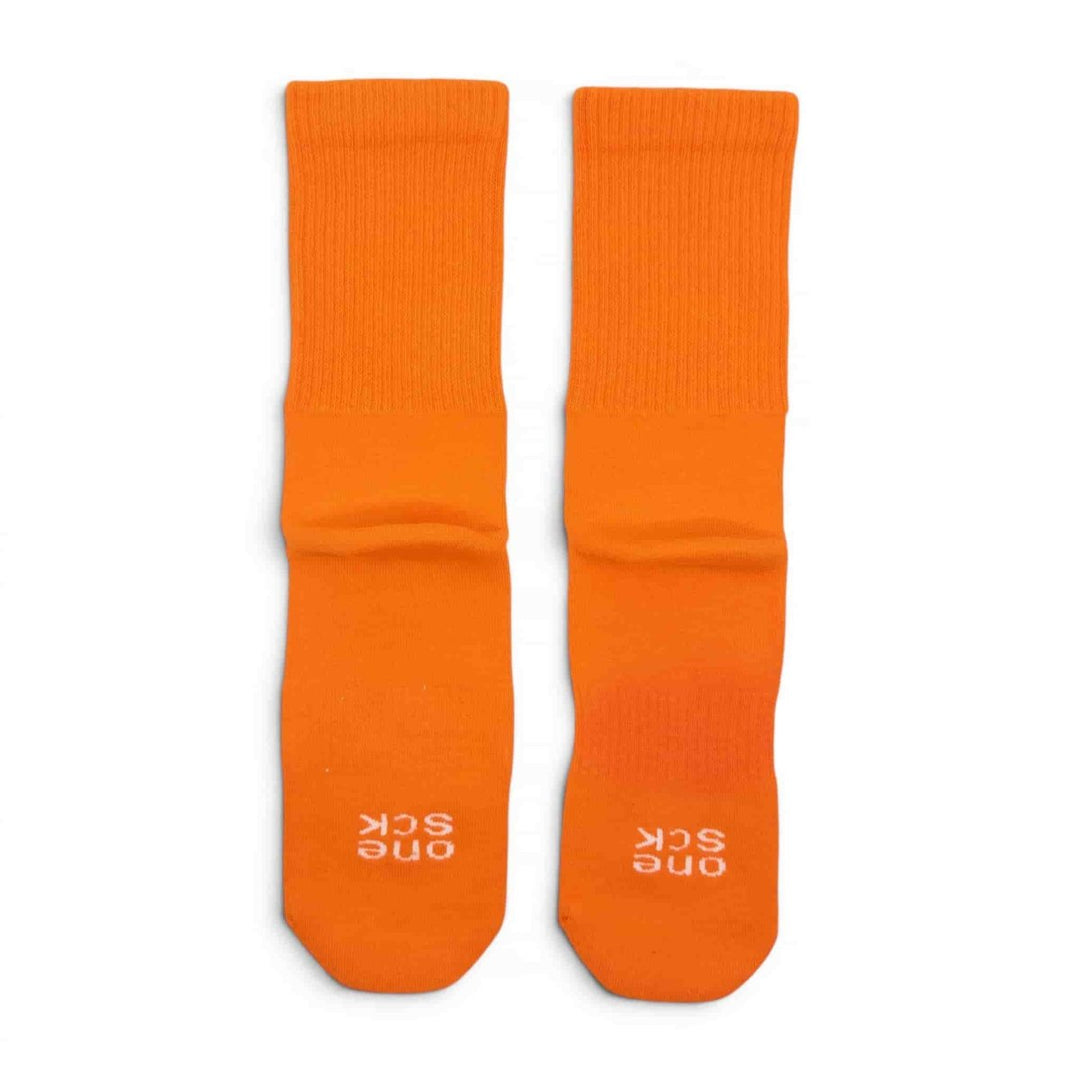 Orange Ribbed Soft Touch Cotton Socks -Pair Socks