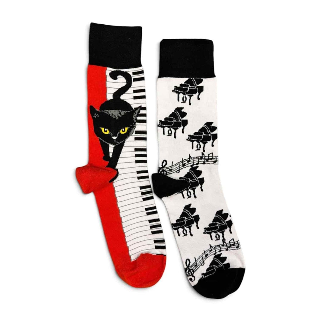 Piano Cat Organic Cotton Socks -Pair Socks