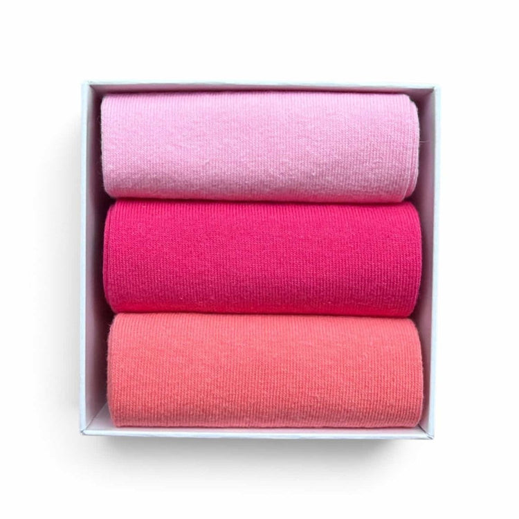 Pink Bliss – 3 Pair Sock Gift Box -Bundle