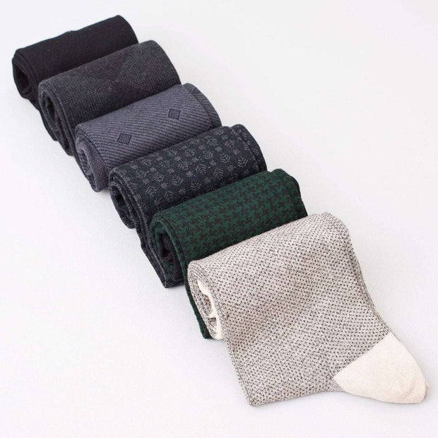 Premium Bamboo Crew Socks Gift Box for Men – 6 Pairs | Classic Office Socks - Bamboo Socks