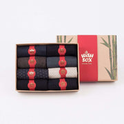 Premium Bamboo Crew Socks Gift Box for Men - 8 Pairs | Classic Dress & Office Socks - Bamboo Socks