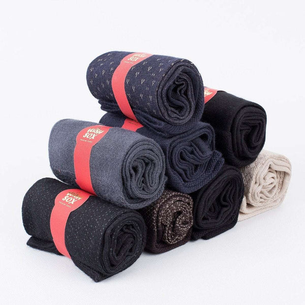 Premium Bamboo Crew Socks Gift Box for Men - 8 Pairs | Classic Dress & Office Socks - Bamboo Socks