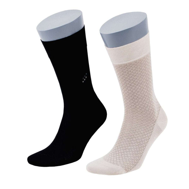 Premium Bamboo Crew Socks Gift Box for Men - 8 Pairs | Classic Dress & Office Socks - Bamboo Socks