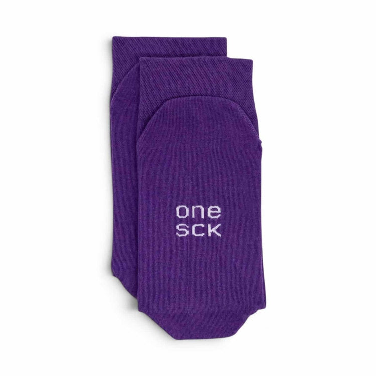 Purple Cotton Crew Socks -Pair Socks