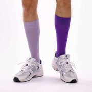 Purple & Lilac Odd Socks – Mismatched Cotton Crew Socks - Odd Socks