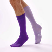 Purple & Lilac Odd Socks – Mismatched Cotton Crew Socks - Odd Socks