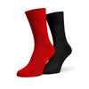 Red & Black Football Fan Socks – Team Colour Socks