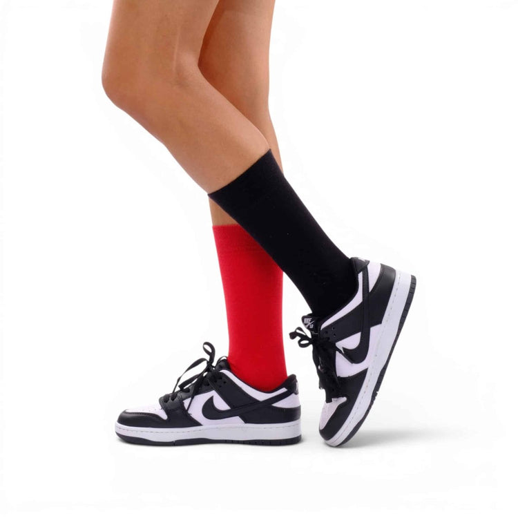 Red & Black Football Fan Socks – Team Colour Socks -Odd Socks