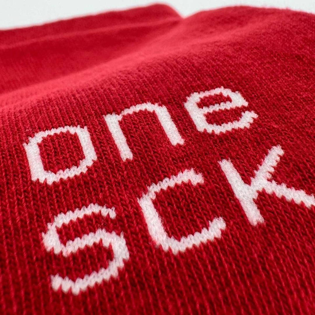 Red Organic Cotton Crew Kids Socks -Kids Socks